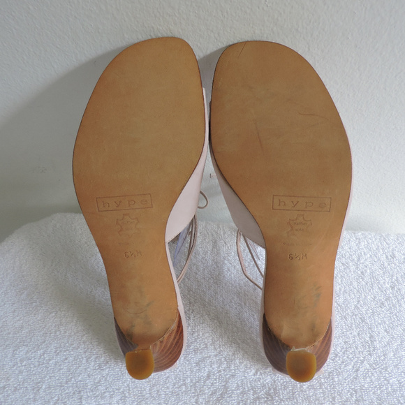 HYPE LACE-UP SANDAL HEELS SZ 6.5 - Picture 5 of 5